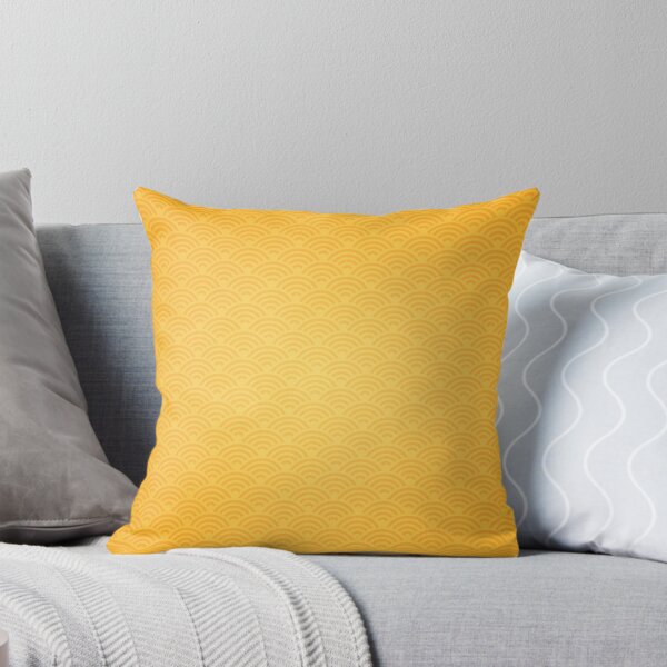 Item preview, Yellow Japanese Wave Pattern designed and sold by Takeda-art.