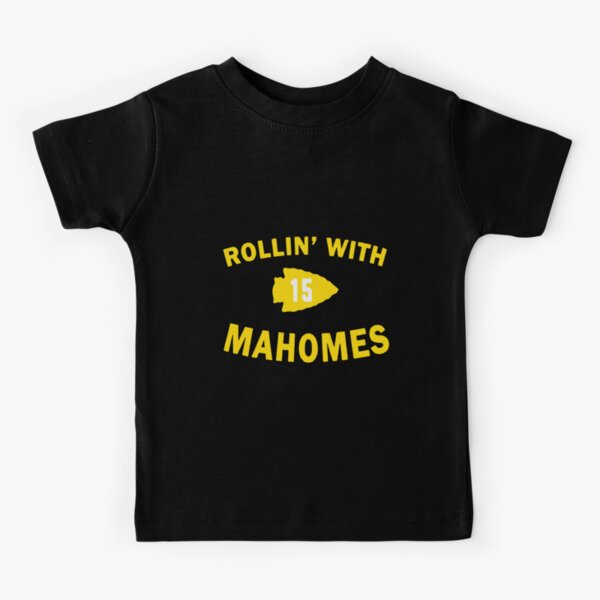 : Rollin with Mahomes Kansas City Skyline Kids T-Shirt