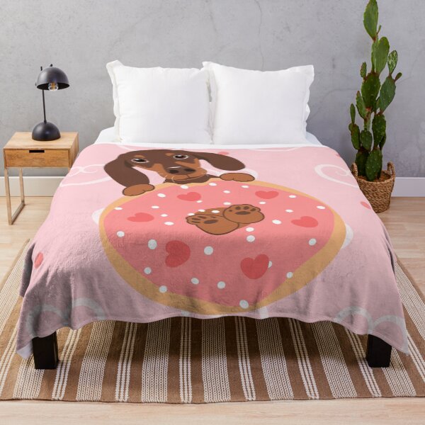Artikelvorschau, Liebe Schokolade Dackel Wurst Hund und Donut entworfen und verkauft von Lulupainting.