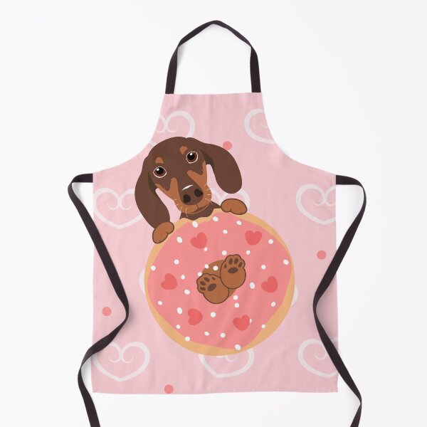 Item preview, Love Chocolate Dachshund Sausage Dog and Donut designed and sold by Lulupainting.