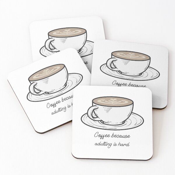 Item preview, Coffee Because Adulting Is Hard designed and sold by greenchimp.