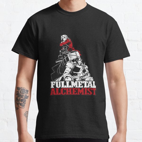 Fullmetal Alchemist Brotherhood Anime T Shirt 100% Algodão