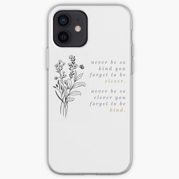 marjorie or et fleurs violettes Coque souple iPhone