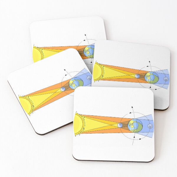 Item preview, Solar Eclipse and Lunar Eclipse Illustration designed and sold by taylorcustom.