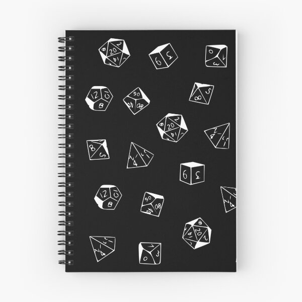 Item preview, D20 Dice Pattern - Black and White Dice designed and sold by MerchActually.