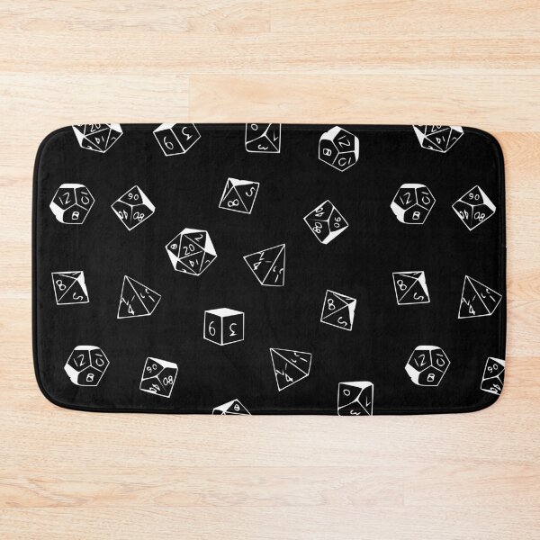 Item preview, D20 Dice Pattern - Black and White Dice designed and sold by MerchActually.