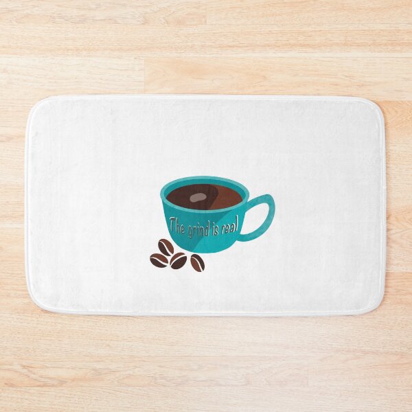 Item preview, The Grind is Real Coffee Cup and Beans ' designed and sold by TheMumShop.