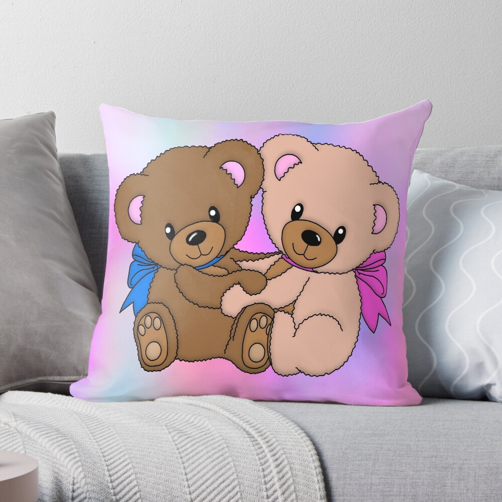 Teddy bear hotsell pillow cover