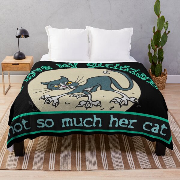 Item preview, I love my girlfriend, not so much her cat.  designed and sold by sandpiperstudio.