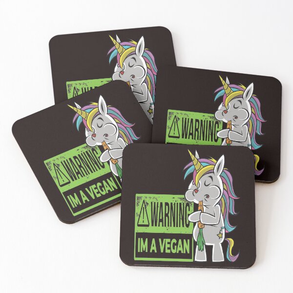 Item preview, WARNING IM A Vegan Unicorn designed and sold by PhillDaPhlava.