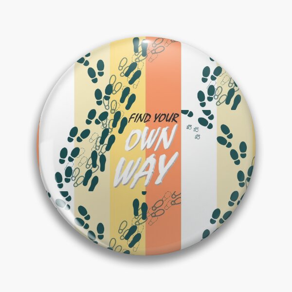 Item preview, COOL FIND YOUR OWN WAY FOOTSTEPS Design designed and sold by TheVirtualShop.