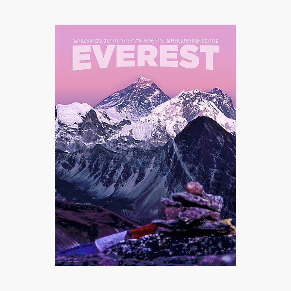Item preview, Vintage-Style Mount Everest Travel designed and sold by travelwitheric.