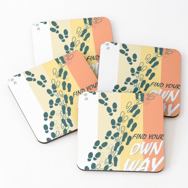 Item preview, COOL FIND YOUR OWN WAY FOOTSTEPS Design designed and sold by TheVirtualShop.