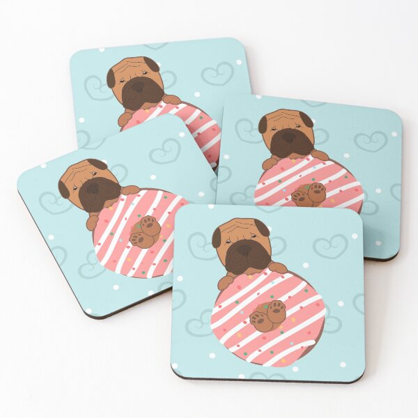 Item preview, Love Shar Pei Puppy and Donut designed and sold by Lulupainting.