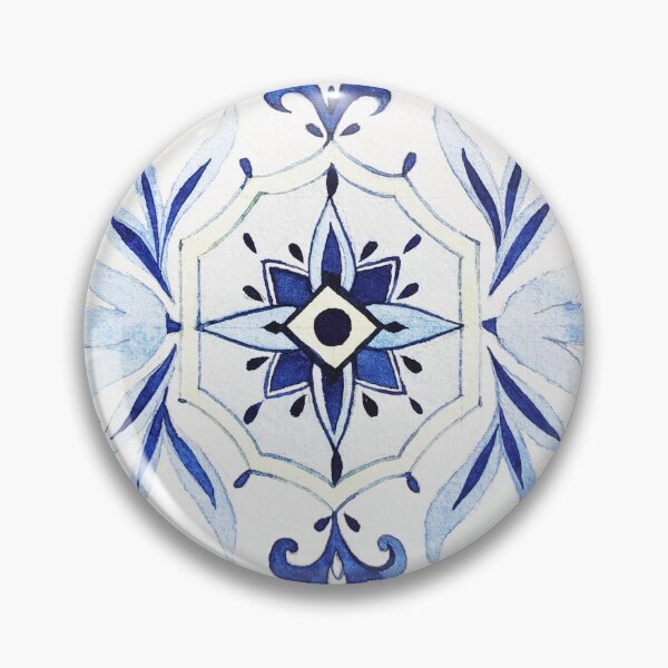 Item preview, Vintage Blue White Tile designed and sold by mirtoth.