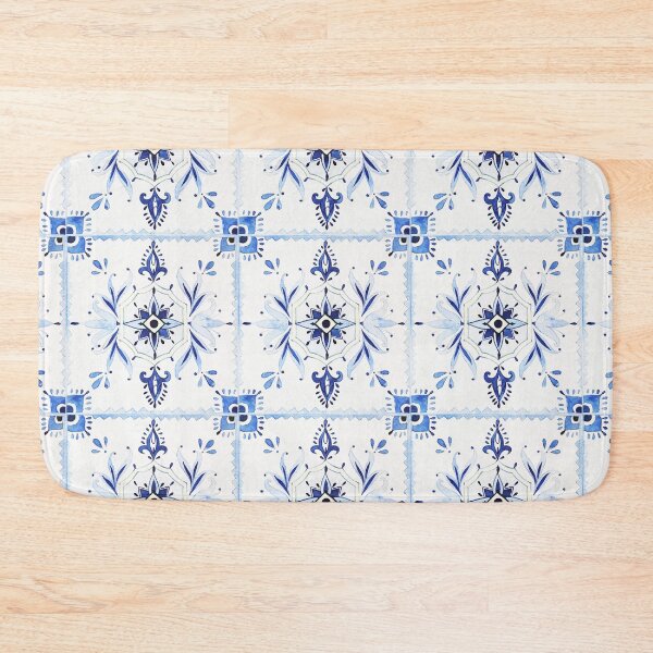 Item preview, Vintage Blue White Tile designed and sold by mirtoth.