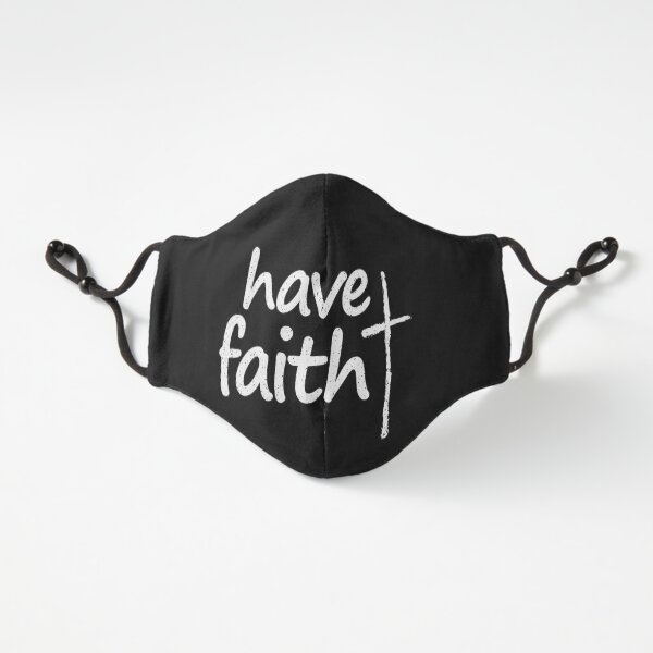 Have Faith In Jesus Positive Inspirational Christian Message With Cross (m) Fitted 3-Layer