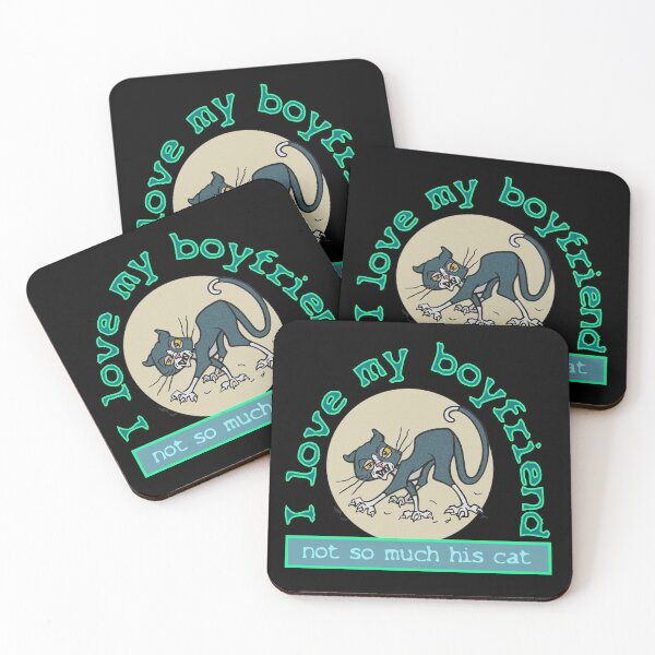 Item preview, I love my boyfriend, not so much his cat. designed and sold by sandpiperstudio.