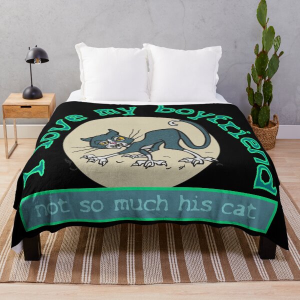 Item preview, I love my boyfriend, not so much his cat. designed and sold by sandpiperstudio.