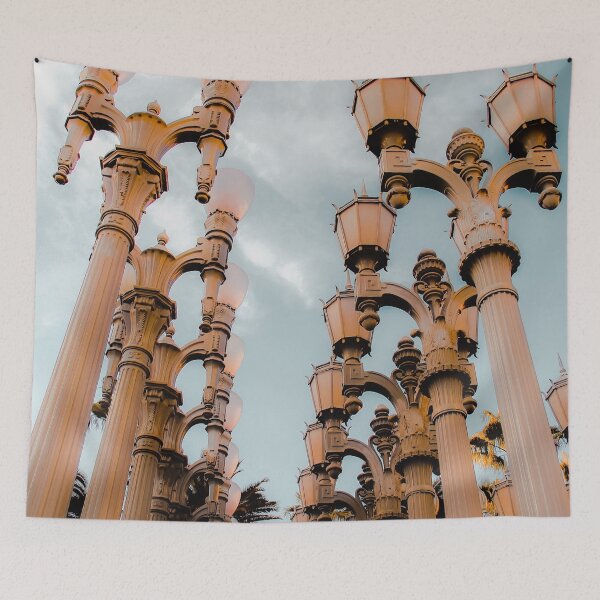 Item preview, Urban Light LACMA Los Angeles California USA with blue sky designed and sold by Mrvell.