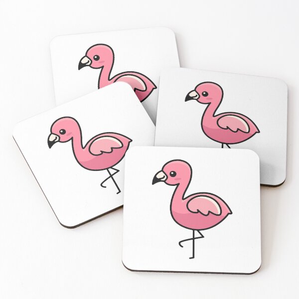 Item preview,  pink cute flamingo animal kawaii cartoon designed and sold by griconut.