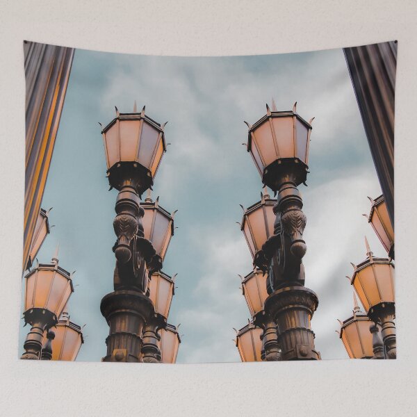 Item preview, Urban Light with blue sky LACMA Los Angeles California USA designed and sold by Mrvell.