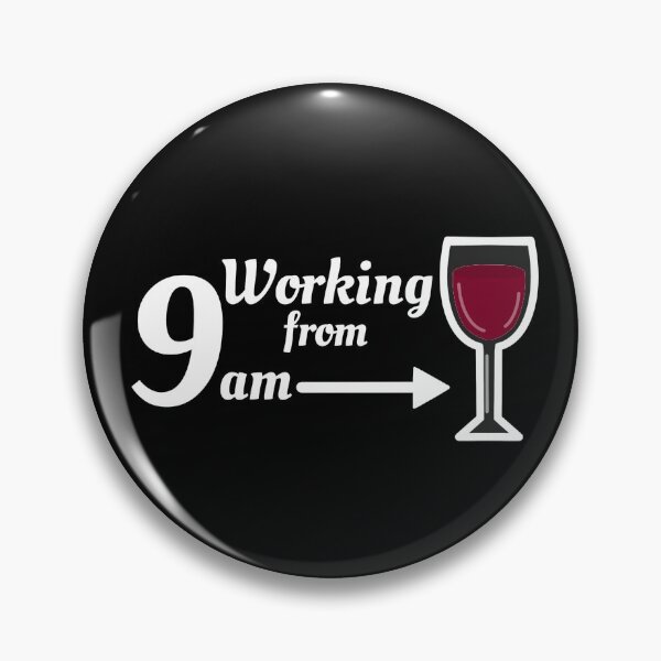 Item preview, Working from nine to wine - white designed and sold by CricketDoodles.