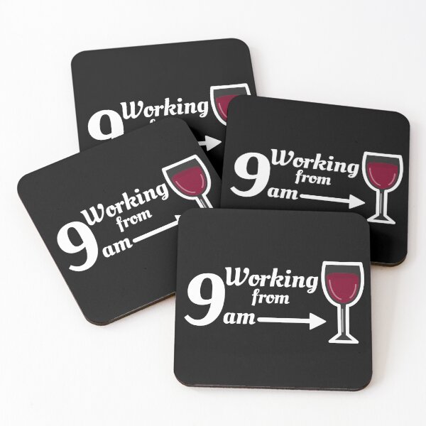 Item preview, Working from nine to wine - white designed and sold by CricketDoodles.