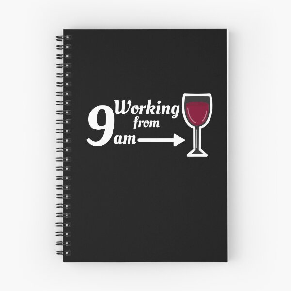 Item preview, Working from nine to wine - white designed and sold by CricketDoodles.