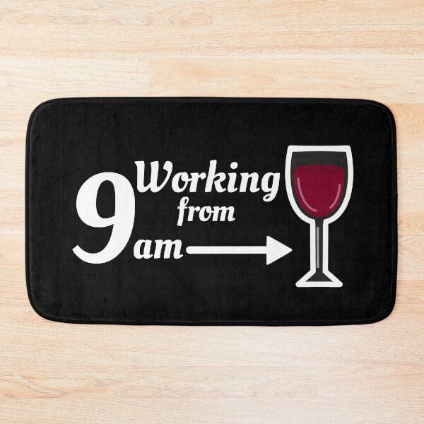 Item preview, Working from nine to wine - white designed and sold by CricketDoodles.