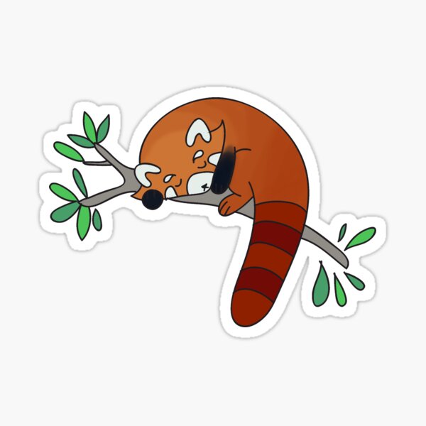 Item preview, Red Panda Sleeping designed and sold by SaradaBoru.