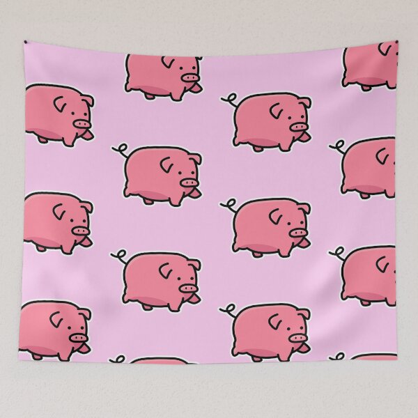 Item preview, pink cute pig animal kawaii cartoon designed and sold by griconut.
