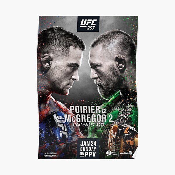 Ufc 257 Poster By Juliamurphy123 Redbubble