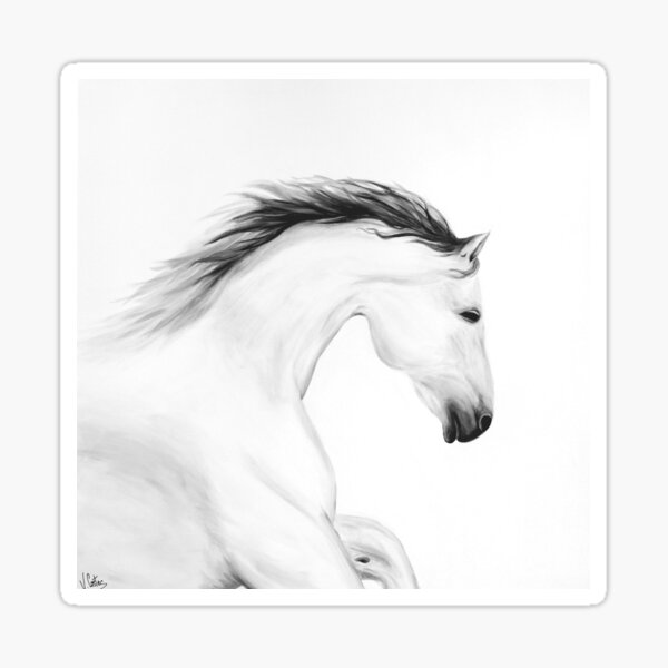 Cheval blanc Sticker
