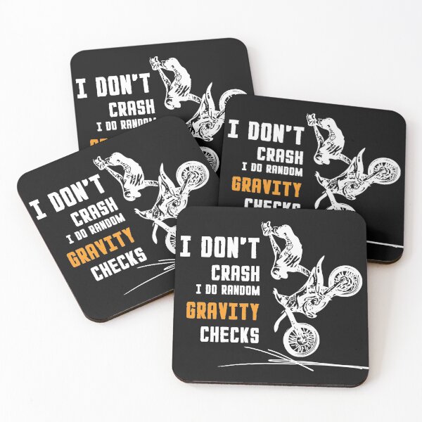 Item preview, I Don't Crash I Do Random Gravity Checks Motocross designed and sold by Sujitra  Romyen.