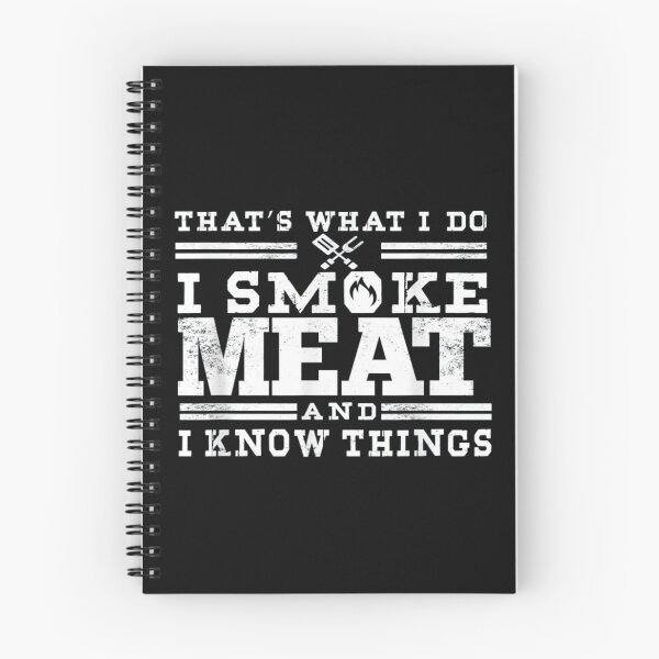 Item preview,   I Smoke Meat And I Know Things Funny BBQ Smoker Pitmaster T-Shirt designed and sold by Trendy Shirt.