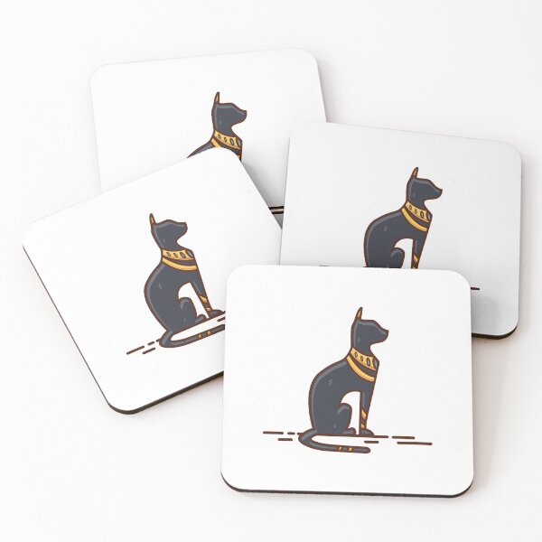 Item preview, Black cute Cat animal Egyptian kawaii cartoon designed and sold by griconut.