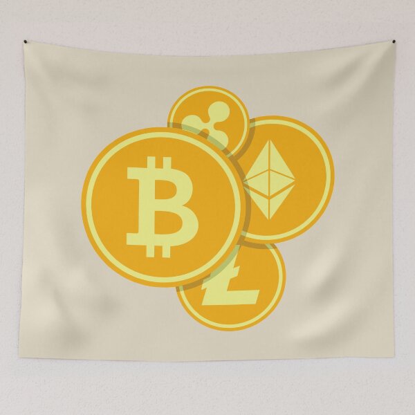 Item preview, Cryptocurrency - Bitcoin Litecoin Ethereum Ripple designed and sold by AeroAstro.