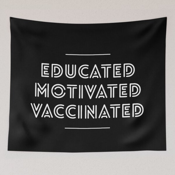 Item preview, Educated and vaccinated designed and sold by Zilch-o.