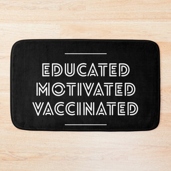 Item preview, Educated and vaccinated designed and sold by Zilch-o.