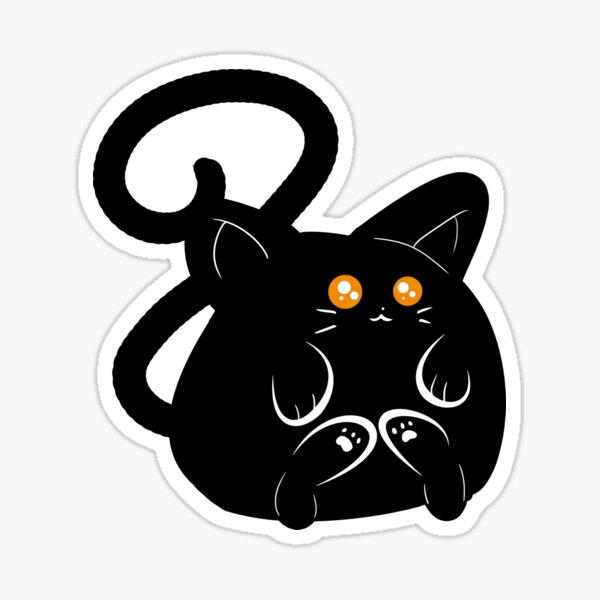 Item preview, Chubby Black Cat designed and sold by SaradaBoru.