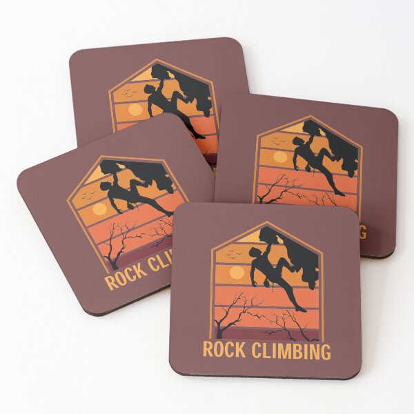 Item preview, Vintage bouldering rock climbing sunset designed and sold by Phoca Mobil.