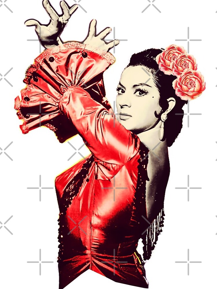 Imagen 4 de 4, Funda de iPhone con la obra Lola Flores Vestido Rojo Fondo Transparente, diseñada y vendida por danimota.