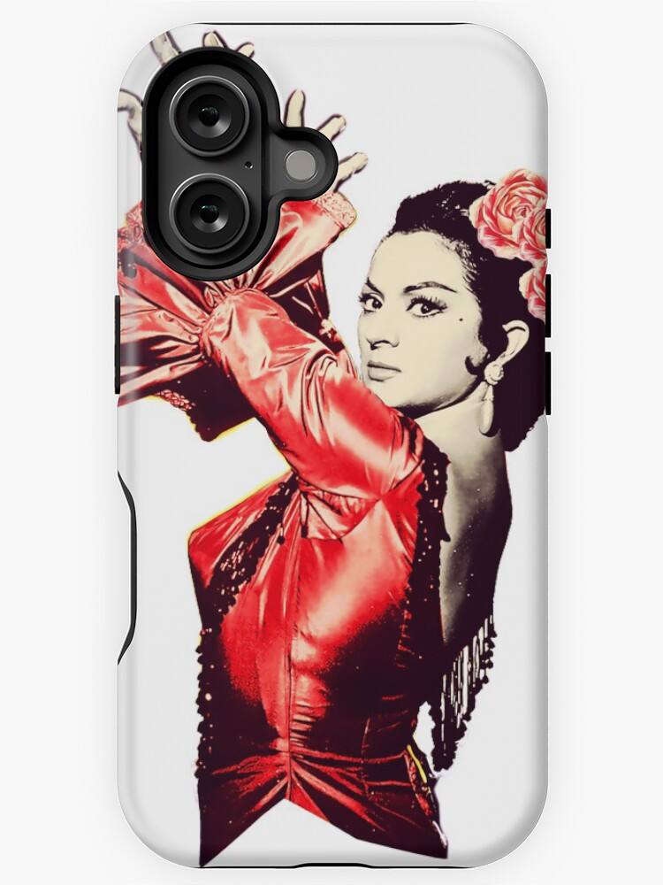 Imagen 1 de 4, Funda de iPhone con la obra Lola Flores Vestido Rojo Fondo Transparente, diseñada y vendida por danimota.