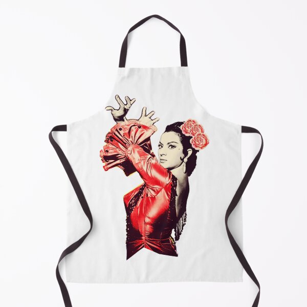 Vista previa del artículo con la obra «Lola Flores Vestido Rojo Fondo Transparente», diseñado y vendido por JmB Folkloricas.