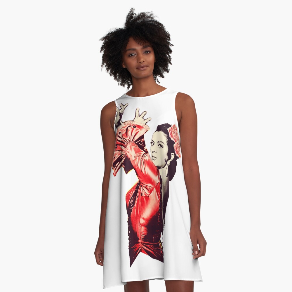 Vista previa del artículo con la obra «Vestido acampanado», diseñado y vendido por danimota.