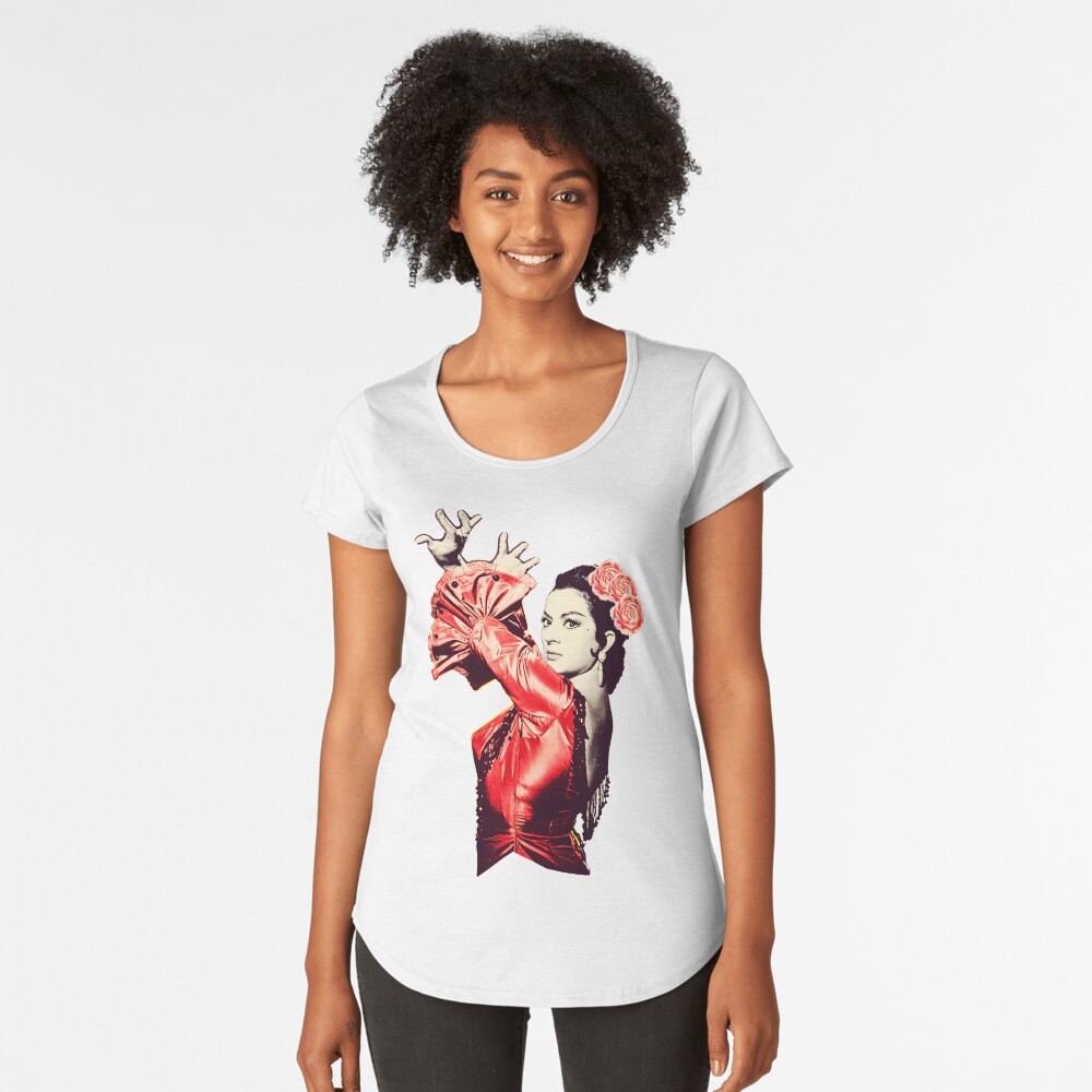 Vista previa del artículo con la obra «Camiseta premium de cuello ancho», diseñado y vendido por danimota.
