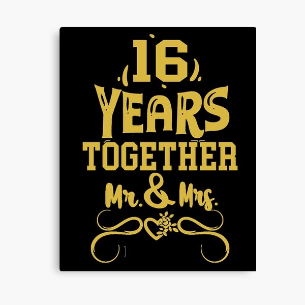 Impression Sur Toile 21 Ans Ensemble 21e Anniversaire De Mariage Par Samsouk Redbubble