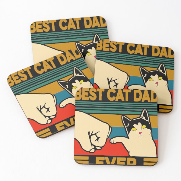 Item preview, Cat Vintage Best Cat Dad Ever Bump Fit  designed and sold by nubaca2311.