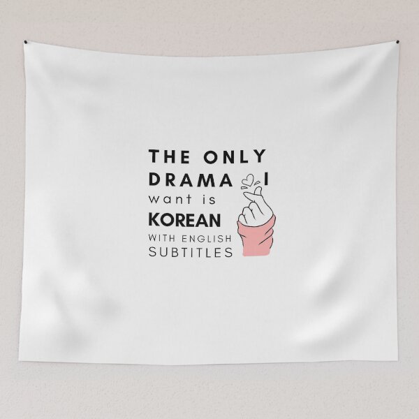 Item preview, The Only Drama I Want Is Korean With English Subtitles designed and sold by 4chraf.